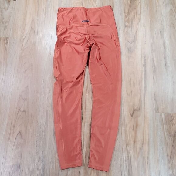 ☔️🔺️Reebok Core 10 Bronze Metallic High Waist Athletic Pants Small - Picture 5 of 10